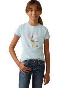 2023 Ariat Childrens Time To Show T-Shirt 10043739 - Heather Mosaic